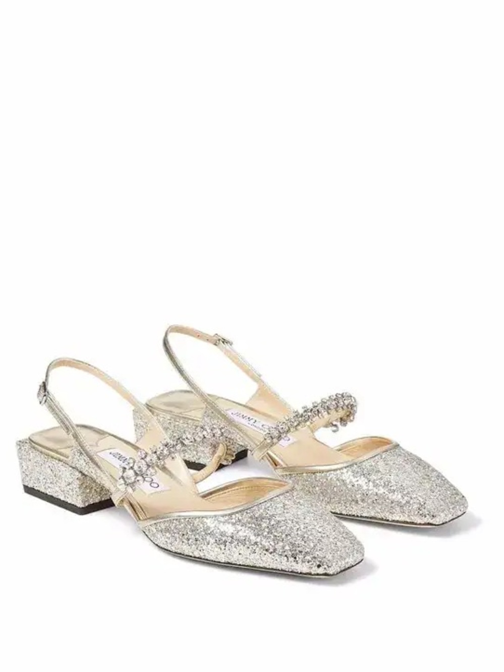 Jimmy Choo heels Jill 30mm Glitter-Embellished Pumps